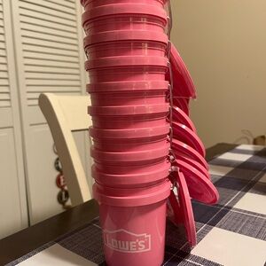 Pink Lowe's mini Buckets